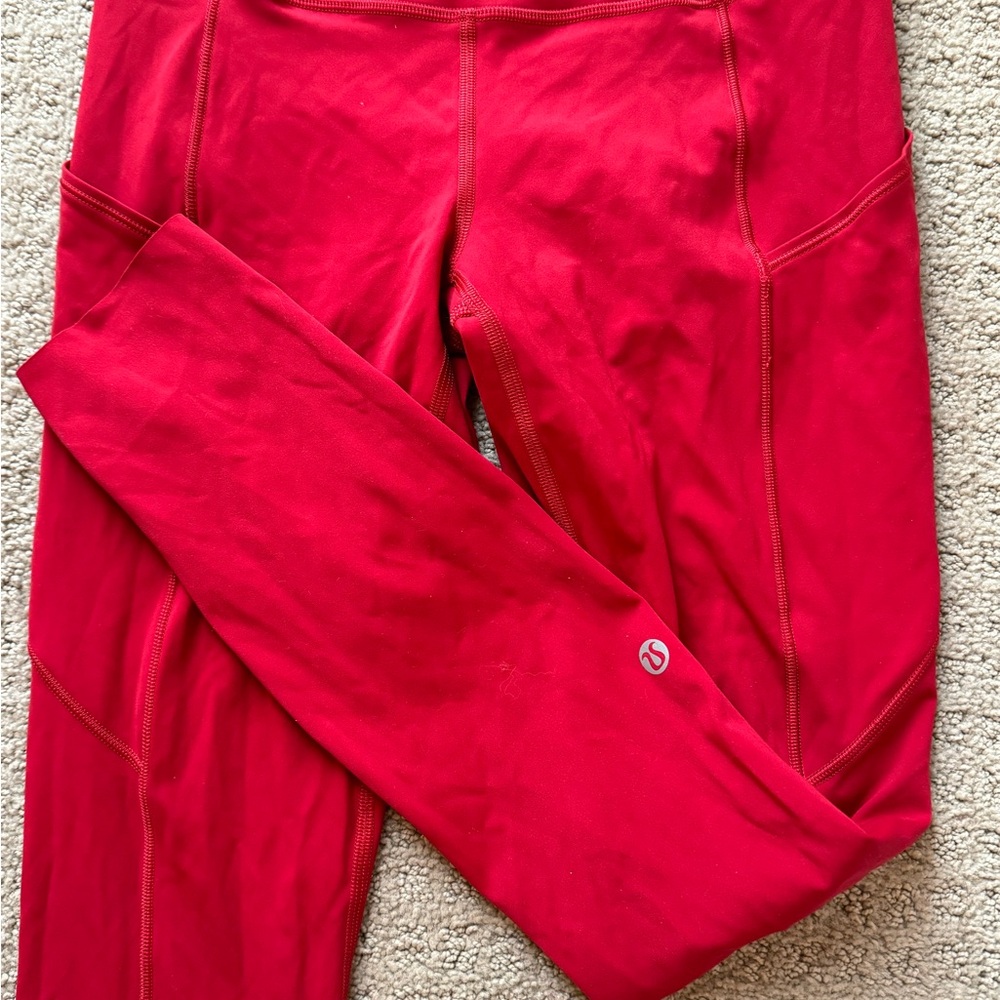 Lululemon red leggings